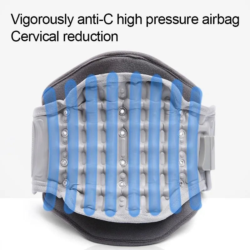 1 pc Neck Traction Device, Adjustable Ergonomic Neck Stretcher,Cervical Spine Alignment Neck Brace With Airbag Support