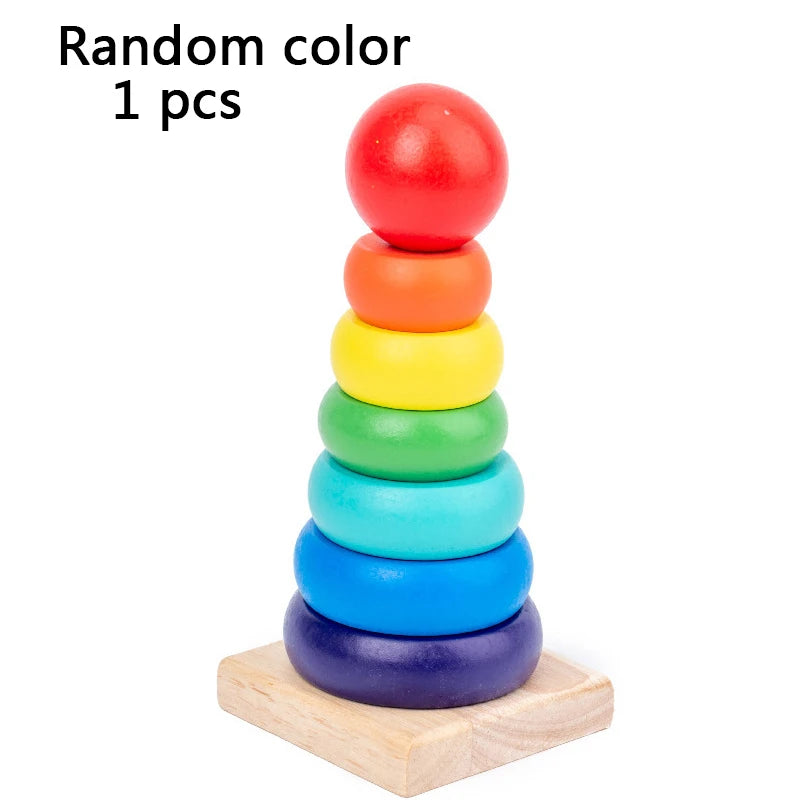 Children's Wooden Category Stack Toy Education Color Shape Classification Instrument Puzzle Toys