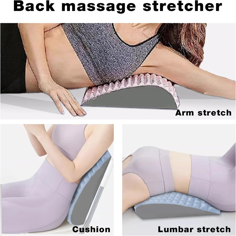 1Pcs Back and Neck Stretcher Refresh Sciatica Fatigue Relief Pillow Back Stretcher for Lower Back Fatigue Relief Device