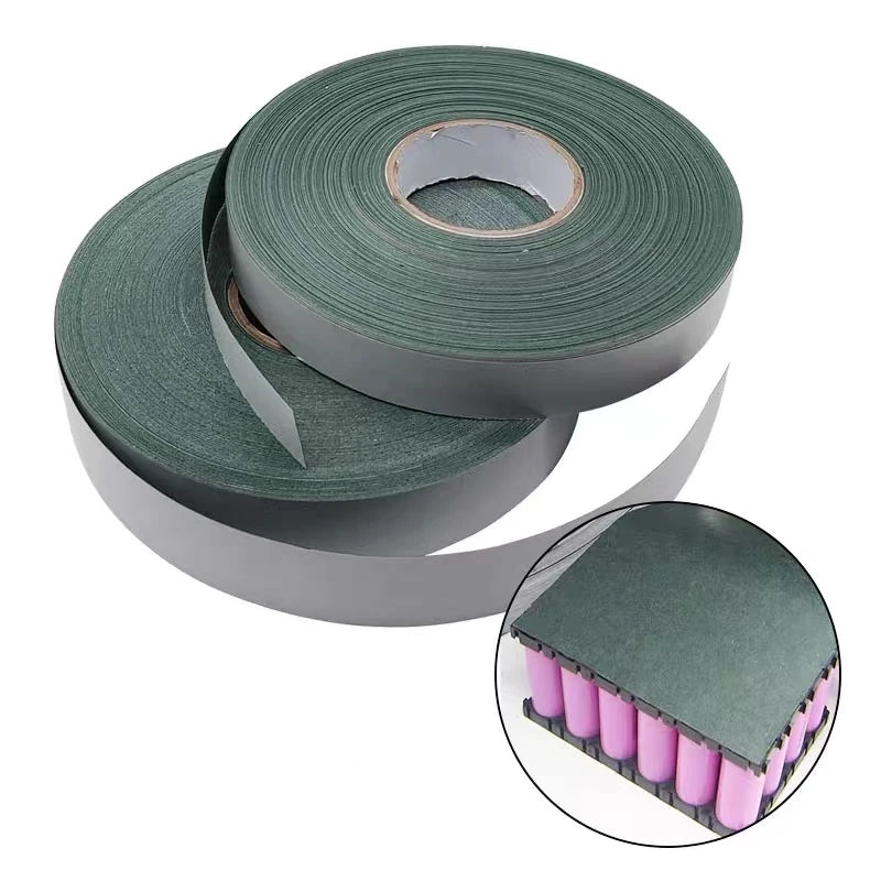 5 Meters/Roll 18650 21700 lithium Battery Pack Insulation Sticker, Highland Barley Paper Wrapped WithAdhesive Backing