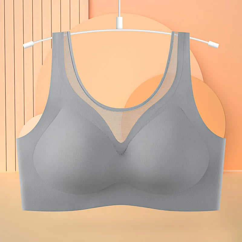 1pcs Women's Bra No Trace Breathable Bra No Steel Ring Breathable Comfortable Large Size Underwear Vest Bralette