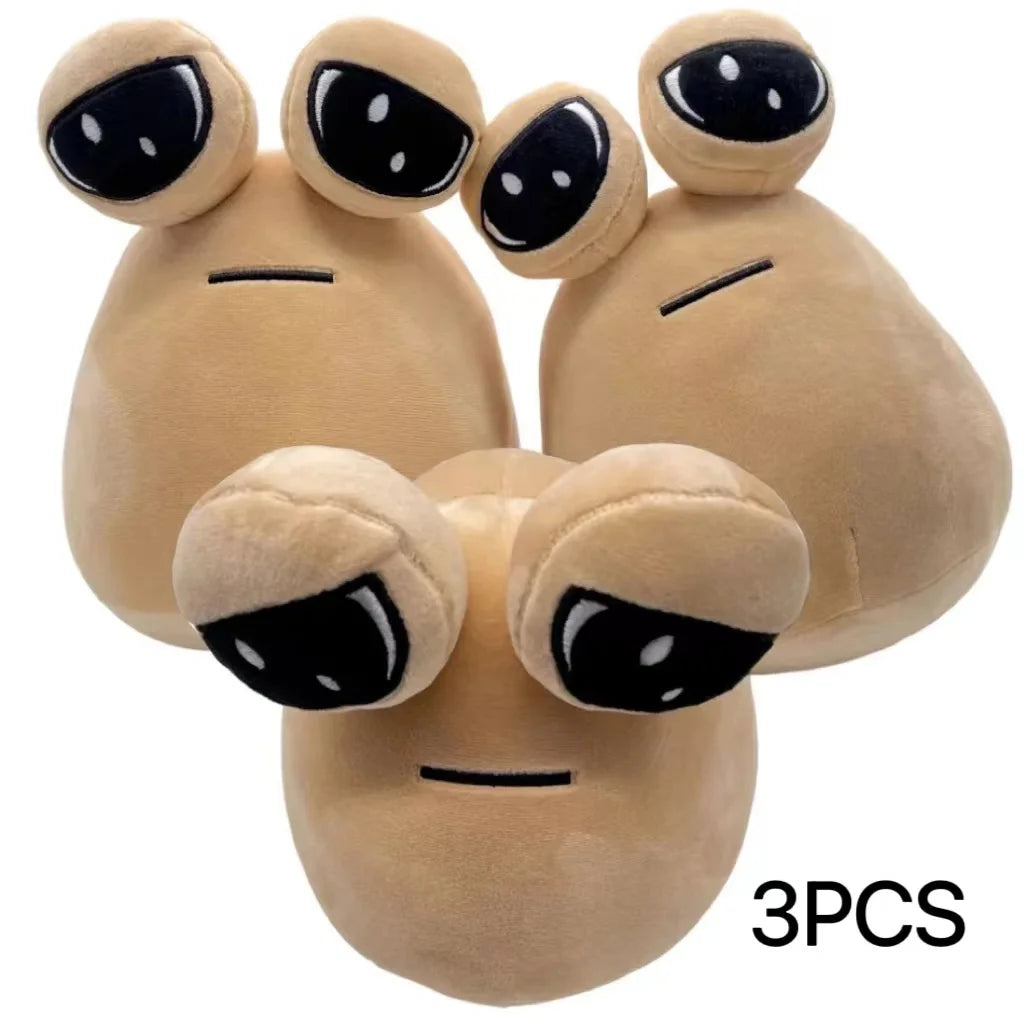 22cm Hot Game My Pet Alien Pou Plush Toy Furdiburb Emotion Alien Plushie Stuffed Animal Pou Doll