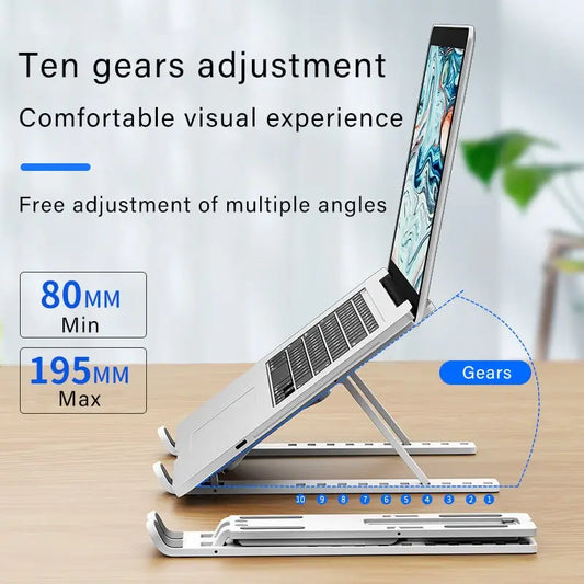 Computer Laptop Stand Portable Multi Purpose Flexible Adjustment Tablet Computer Stand Desktop Elevated Rack Heat Dissipation