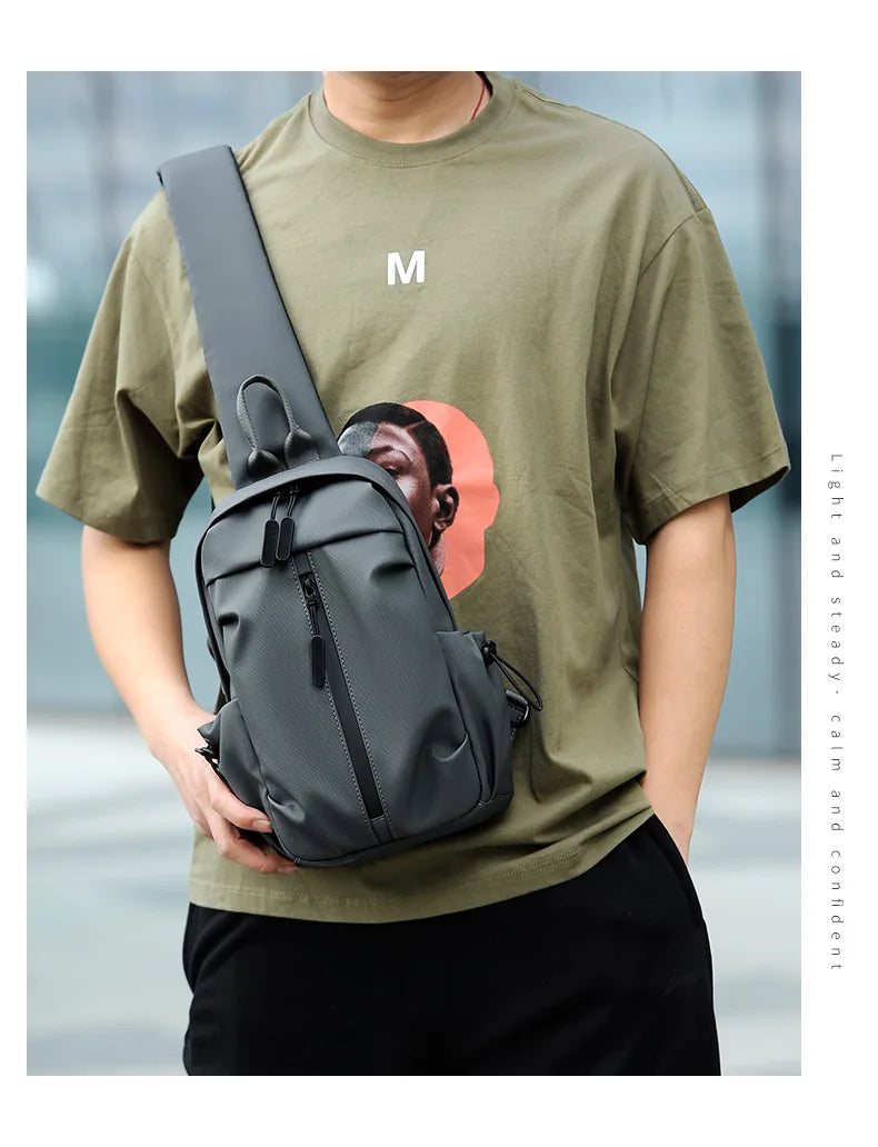 2023 New Multifunctional Chest Bag Men Chest Bag Outdoor Casual Fashion One Shoulder Crossbody Bag