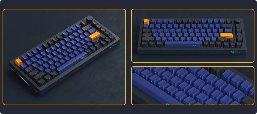 Akko 5075B Plus ANSI/ISO 75% Mechanical Gaming Keyboard 3/5 Pin Hot Swap Three-Modes RGB 2.4GHz Wireless/USB Type-C/BT 5.0