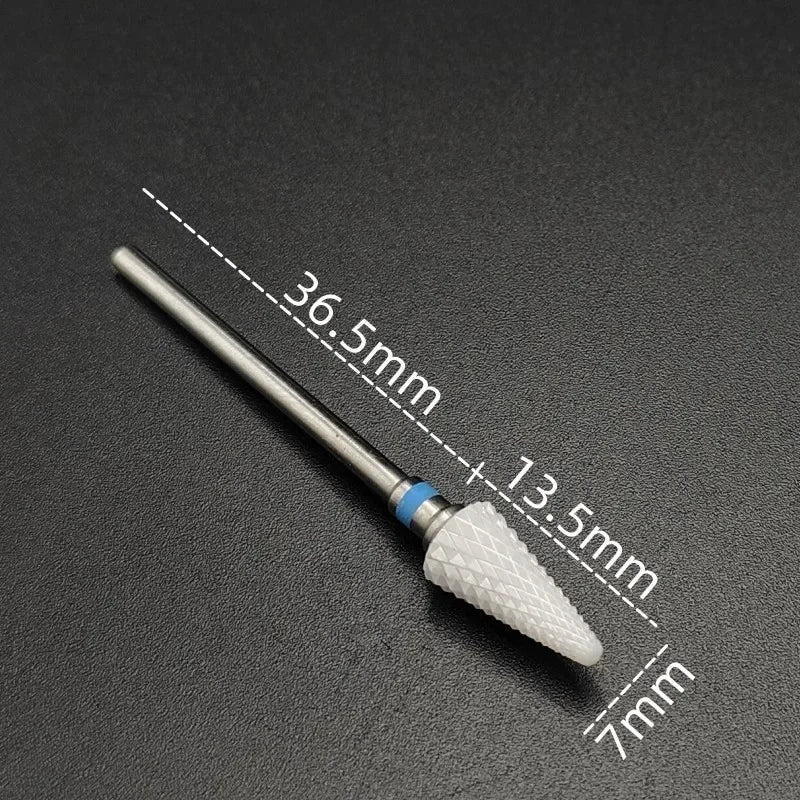 Ceramic Carbide Nail Drill Bit Rotate Burr Milling Nail Cutter Bits Electric Drill Machine For Manicure Pedicure Tools