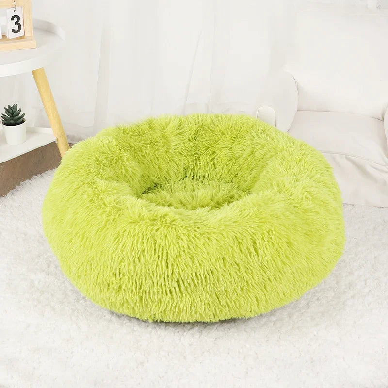 Cats Bed House Donut Round Sofa Supplies Winter Pet Accessories Warm Products Cushions Basket Kitten Mat for Cat Dog Beds