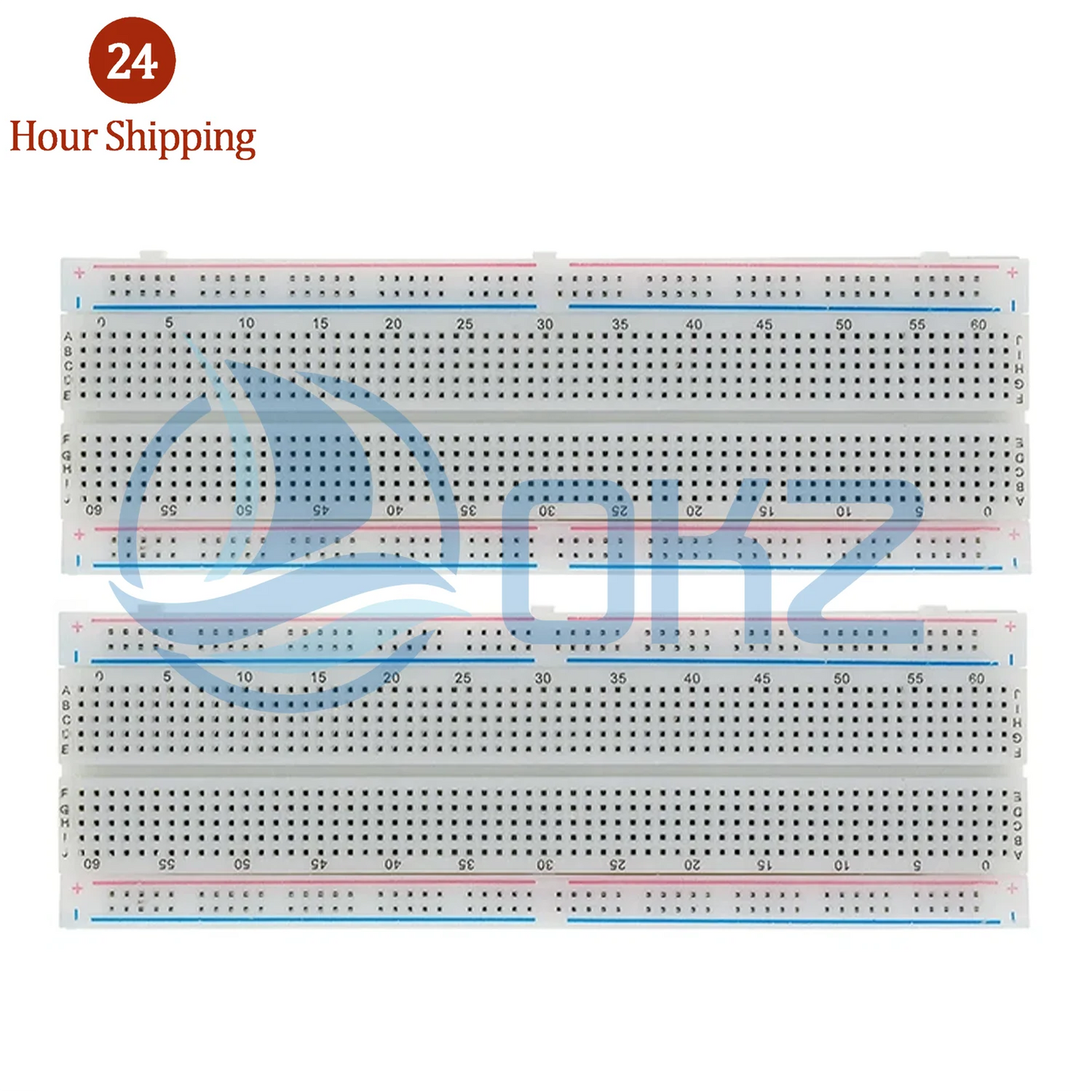 2pcs Points Breadboard 830 points Breadboard MB-102 Solderless PCB test Board 400 Hole Breadboard MB102 Test Develop DIY