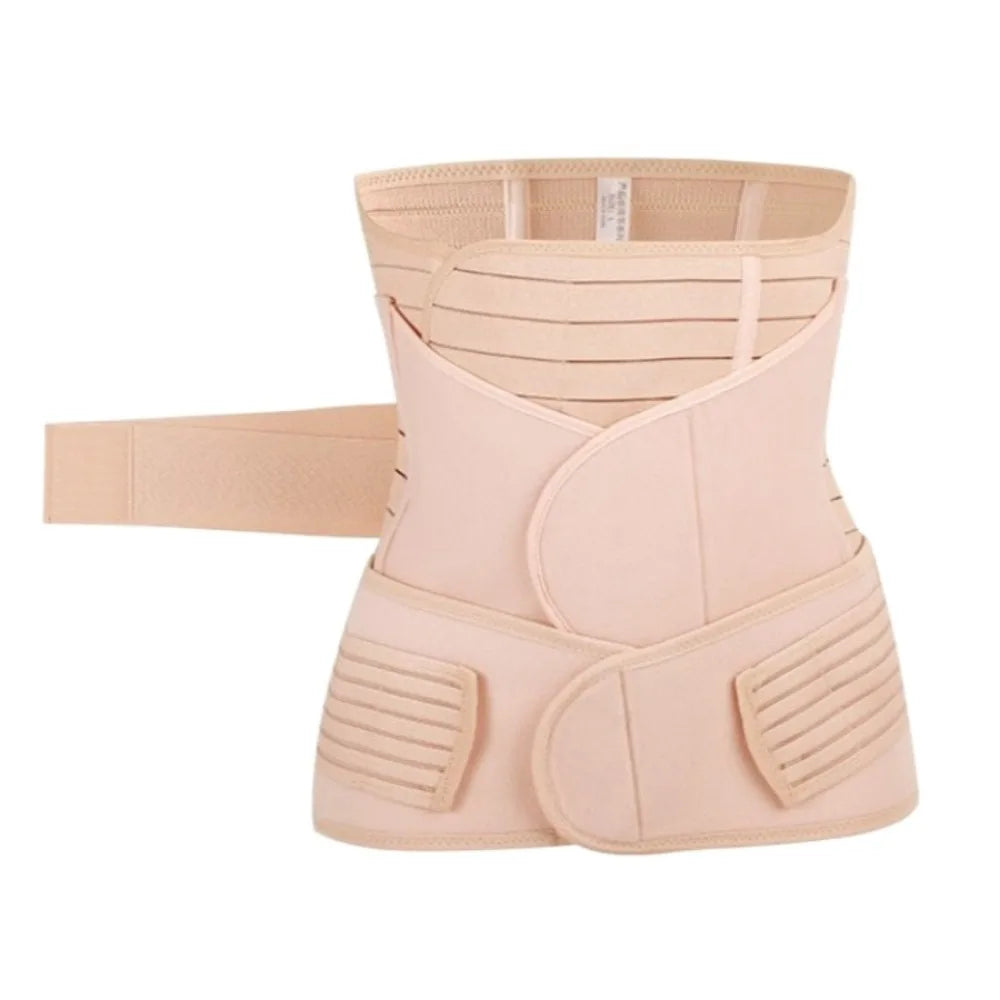 3pcs Breathable Postpartum Belly Belt Corset Postpartum Pelvis Belt Wrap Shapewear Sacroiliac Pelvic Restraint Band