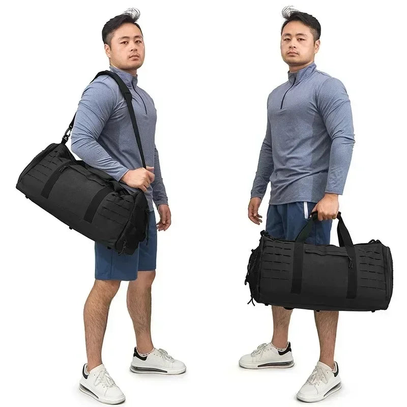 40L Sport Gym Bag Tactical Travel For Men Fitness  Training With Shoe Basketball Weekender Bag carry on luggage Duffle pack