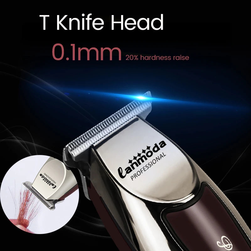 Bald Hair Clipper Professional Electric Barber Salon Detailer Trimmer for Man Rechargeable Cutter Machine Beard Shavers Razors