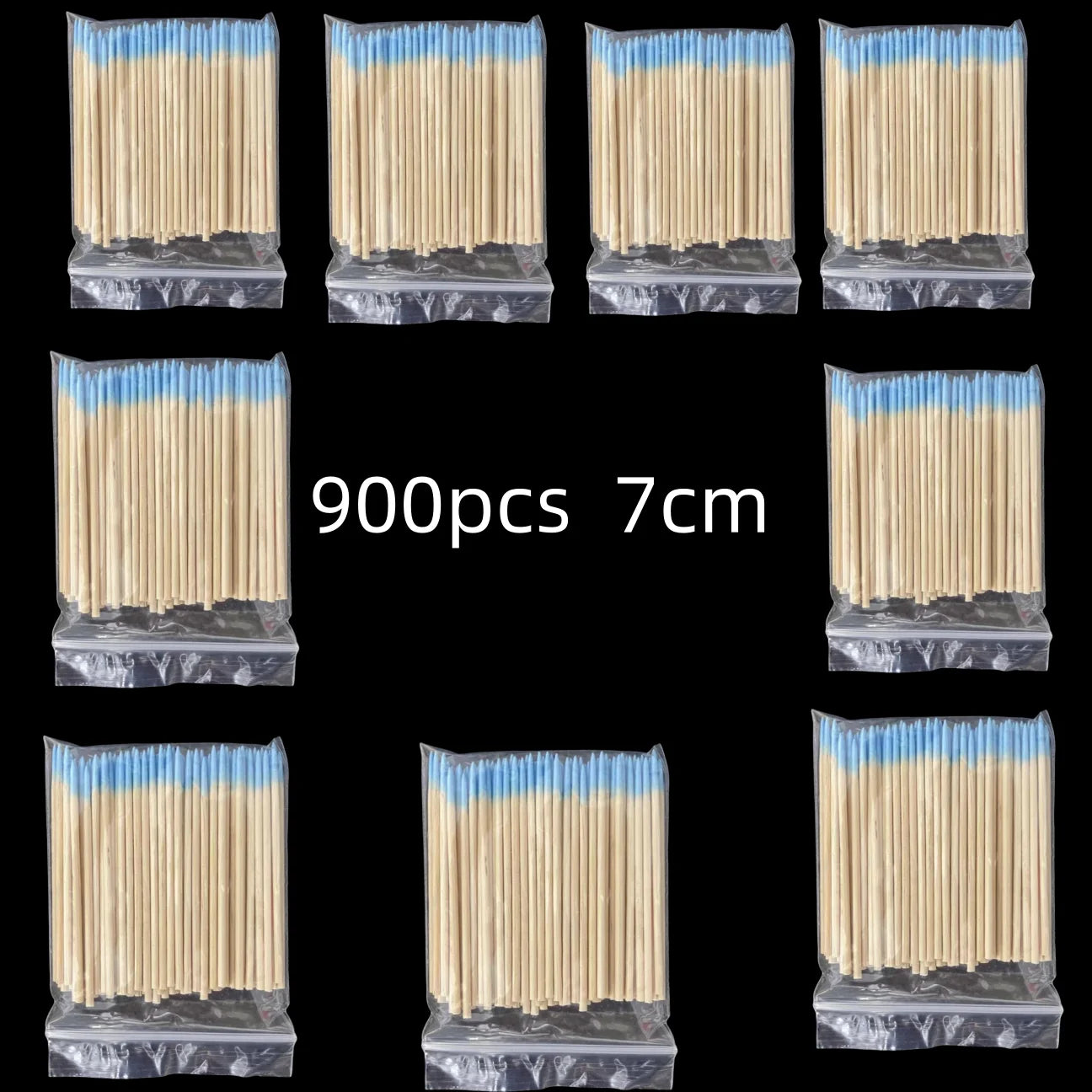 900/100/300pcs Disposable Wooden Micro Bud Swabs Lint Free Eyelash Extension Glue Removing Tools Makeup Mini Brush