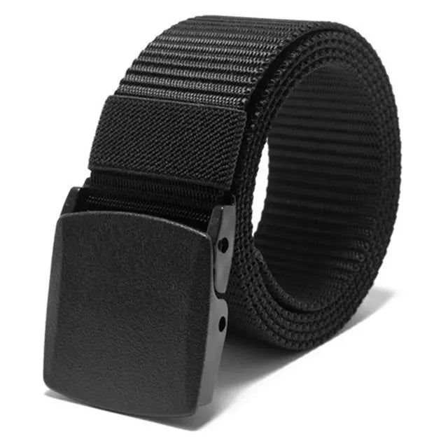 Automatic Buckle Nylon Belt, Fashionable MEN'S Canvas Outdoor Belt, Hunting and Hiking Tools, Hunting Clothing Accessories