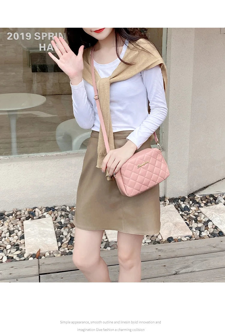 1PCS Spring Models Women's Versatile Crossbody Bag Simple Casual Large Capacity High Quality Sense of Shoulder Bag