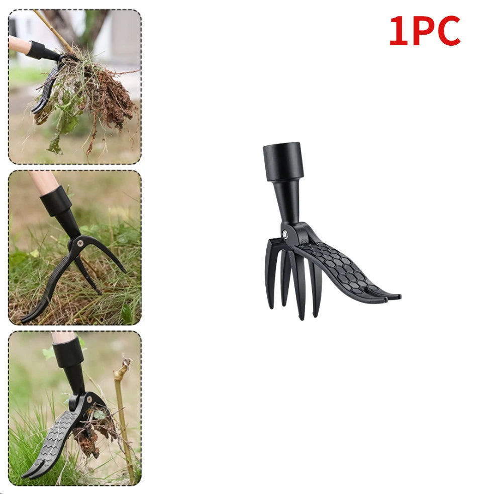 1PCS Weeding Head Replacement Claw Foot Pedal Weed Puller Stand Up Gardening Digging Weeder Alone Root Remover And Alone Handle