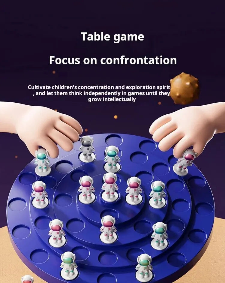 1pc Children's Puzzle Balance Tree Folding Space Man Board Game Leisure Parent-Child Interactive Tabletop Combat Toys