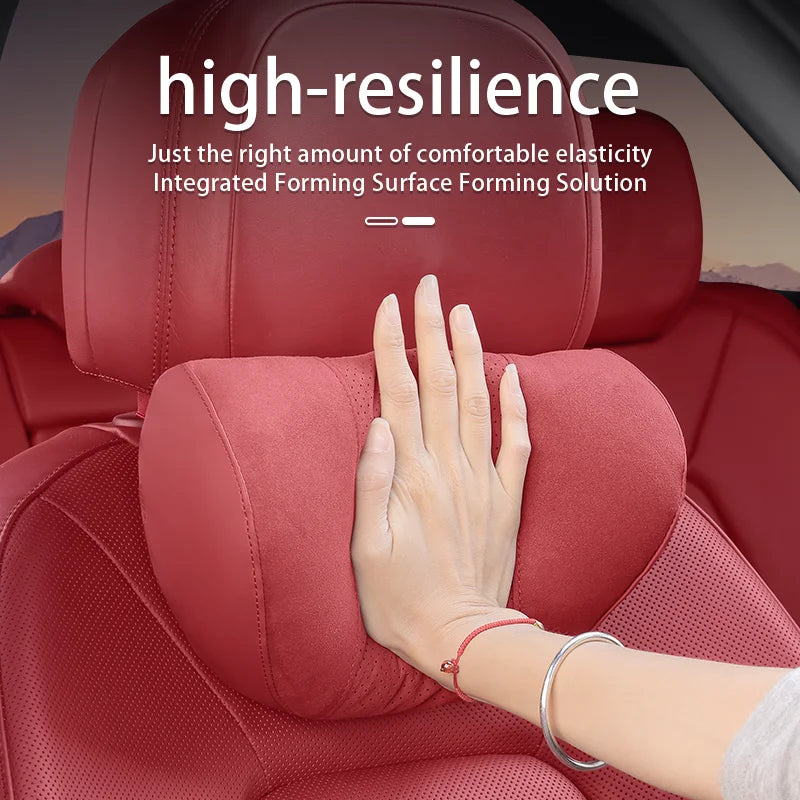 2025 New Car Headrest Waist Pillow Neck Lumbar Support Memory Foam Seat Protective Cushion Accessories S Class Soft Universal