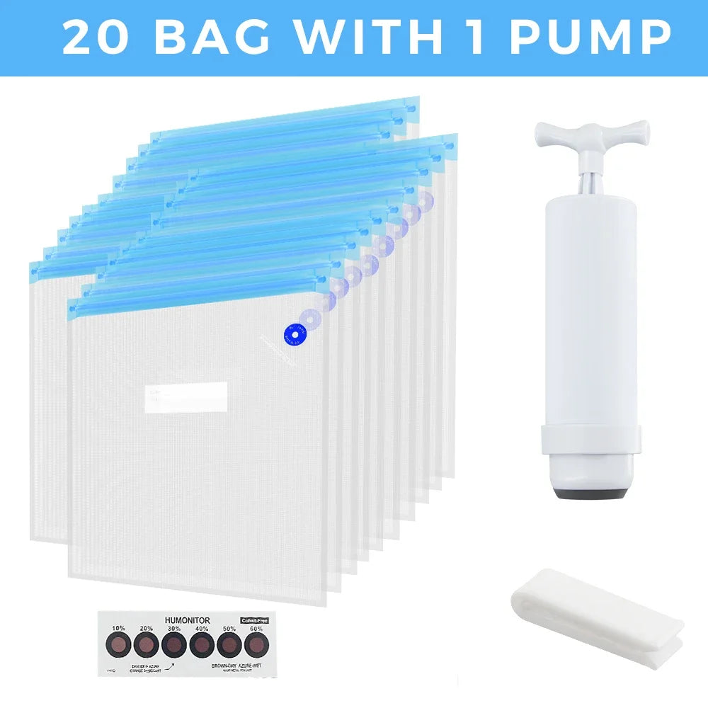 30 Bags Filament Storage Vacuum Bag 3D Printer PLA/ABS/TPU Filament Dryer Safekeeping Humidity Resistant For 3D Printer Parts