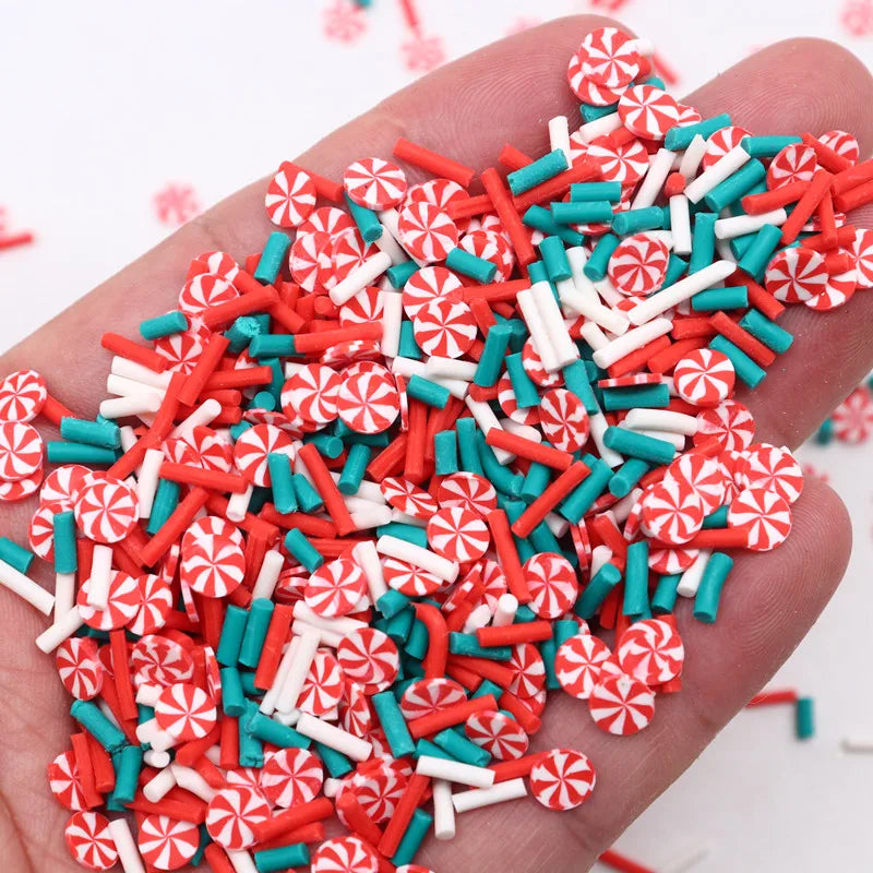 Candy Polymer Clay Slices 1mm Thin Sprinkles Long Cylindrical Hot Clay for Slime Supplies DIY Crafts Tiny Plastic Klei Accessory