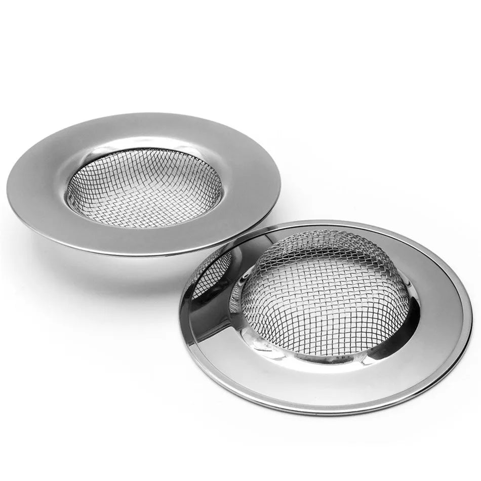 1PCS Kitchen Sink Filter Stainless Steel Mesh Sink Strainer Filter Bathroom Sink Strainer Drain Hole Filter Trap Waste Screen