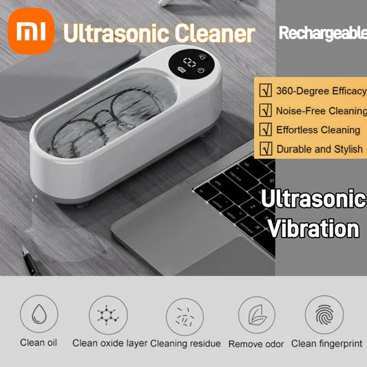 Xiaomi Ultrasonic Cleaner Machine 450ml Multi-function High Frequency Vibration Portable Household Jewelry Ring Cleaning Machine