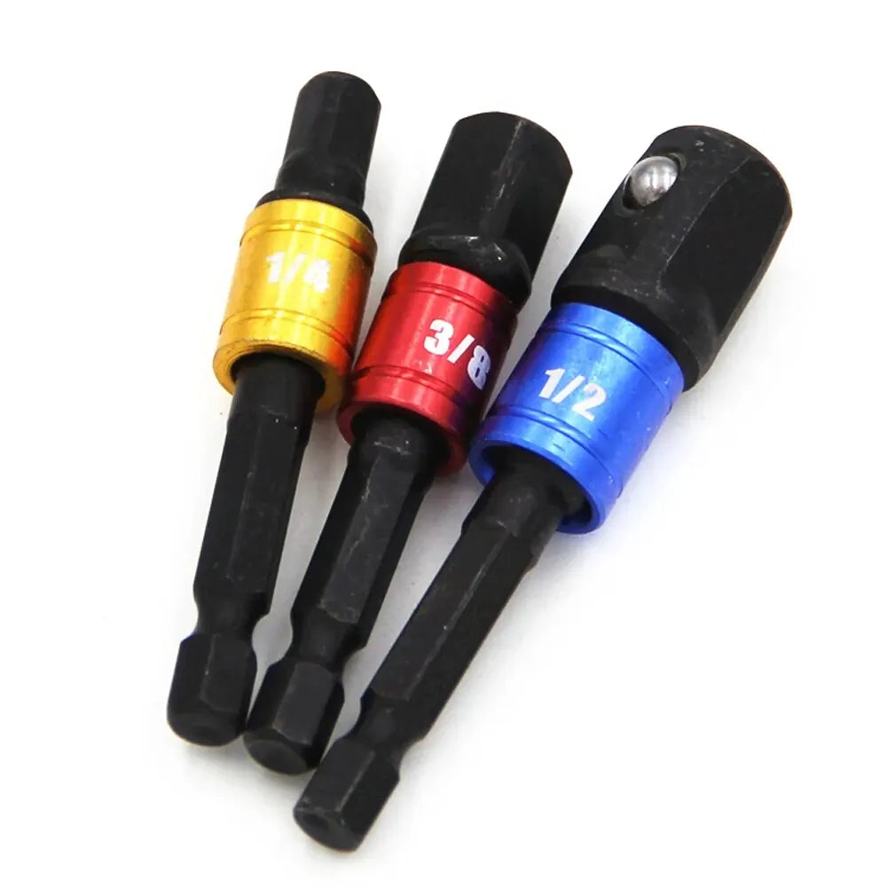 Bending Screwdriver Joint Black Hexagonal Handle Conversion Connect Rod 1/2 Square Head 3/8 Sleeve 1/4 Electric Tool Accessorie