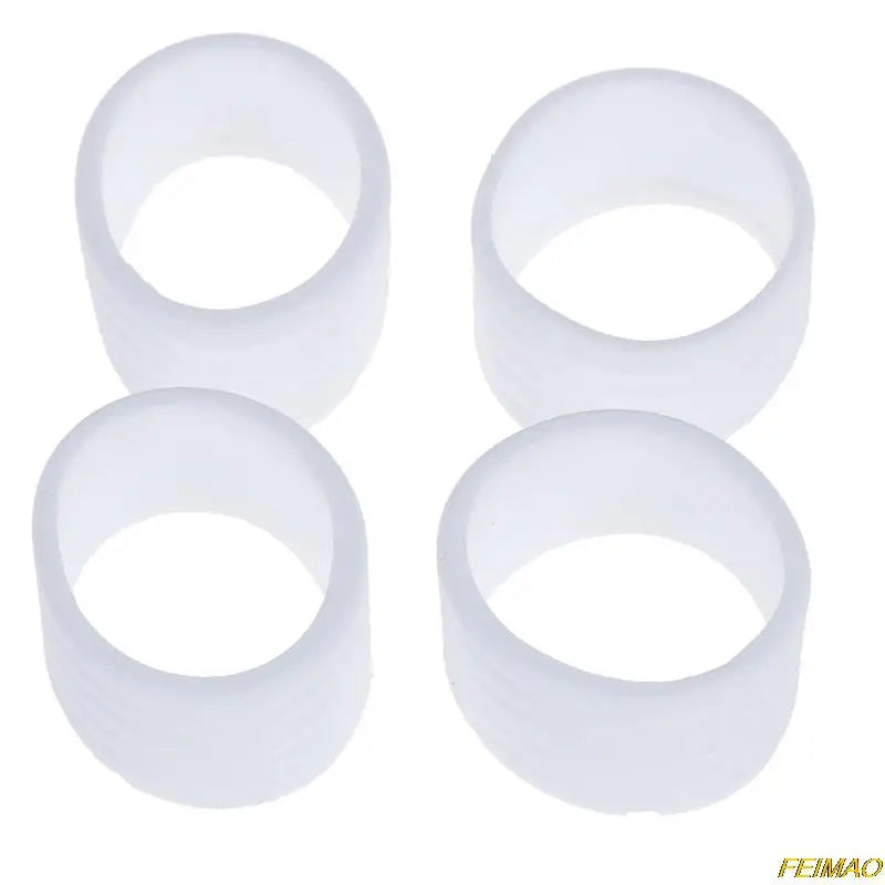 4 Pcs Silicone Tennis Racket Grip Ring Handle Closure Rubber