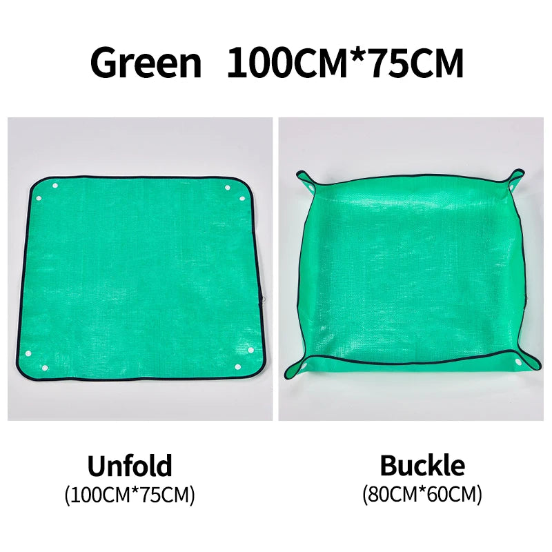 1pcs Planting Mat 50cm-100cm Gardening Potting Pad Foldable Garden Plant Flower Pot Transplanting Waterproof Mats