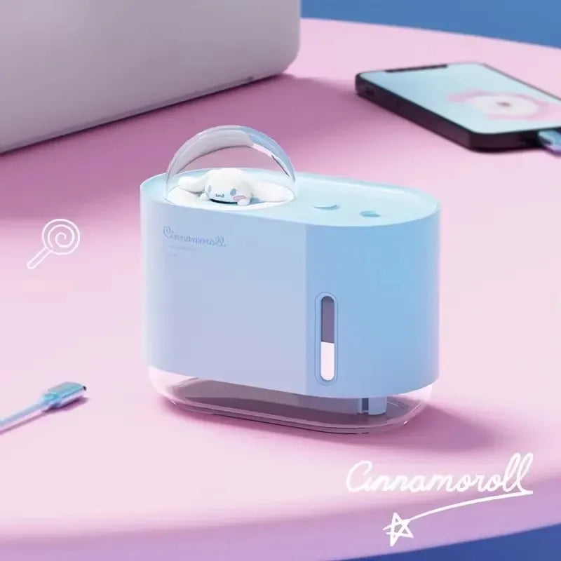 Cinnamoroll Kuromi Space Capsule Humidifier Small 10oz Desktop Mini Hydration Instrument Cute Style Mini Portable Support USB Si