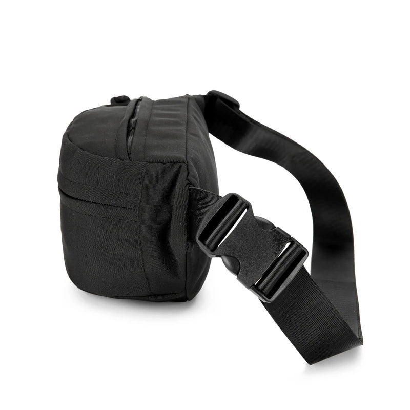 AOTTLA Chest Bag For Men Solid Color Waist Bag High Quality Women Shoulder Bag Multifunction Male Fanny Pack Crossbody Small Bag