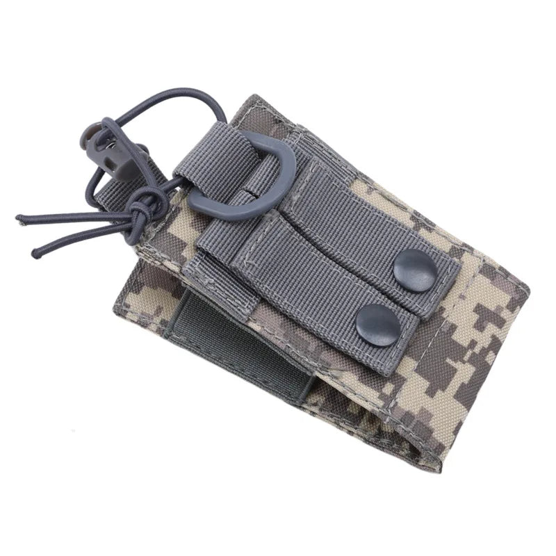 2024  Radio Pouch Hunting Walkie Talkie Holder Interphone Hanging Bag Molle Nylon Magazine Pouch Pocket Caza