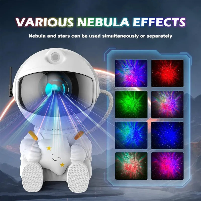 Astronaut Galaxy Projector Night Light Starry Sky Star USB Led Bedroom Decoration Night Lamp Remote Control Child Birthday Gift