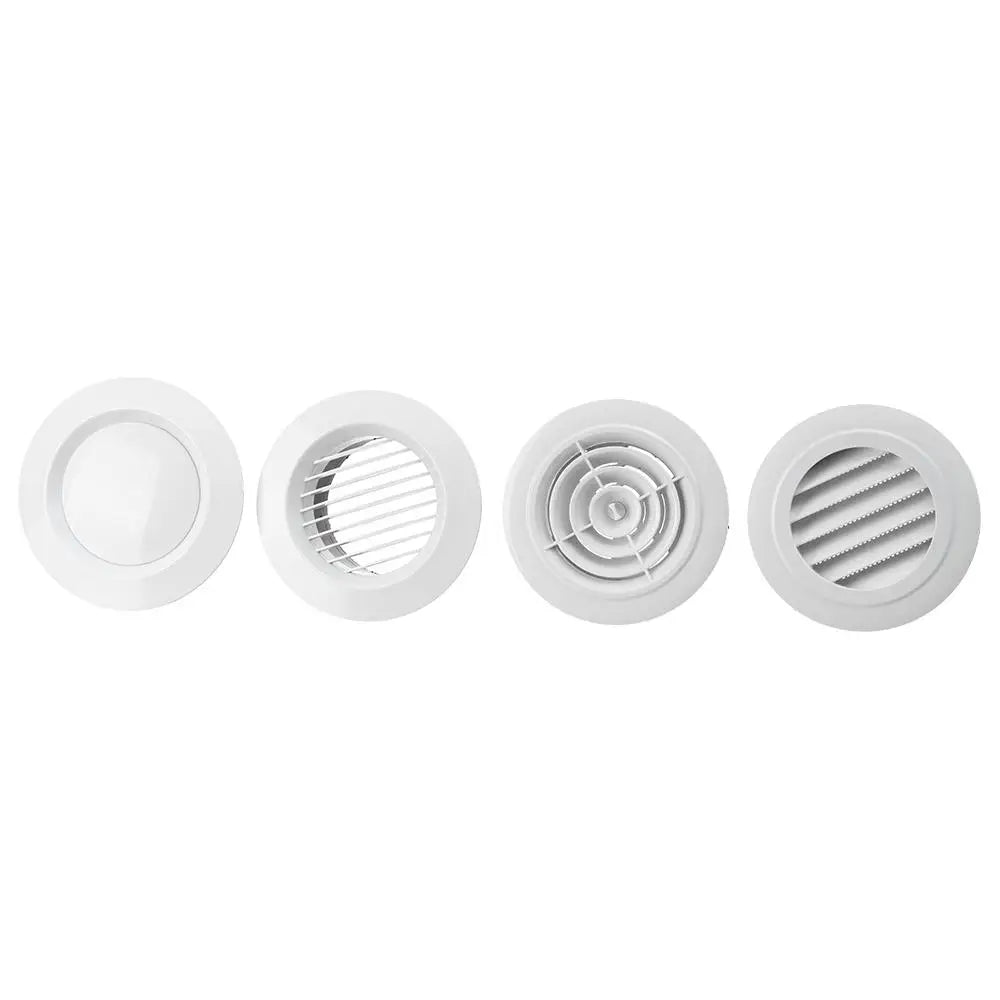 Adjustable Air Ventilation Cover Round Ducting Ceiling Wall Hole Abs Air Vent Grille Louver Kitchen Bath Air Outlet Fresh System