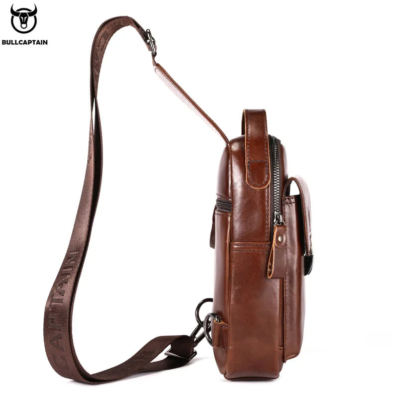 BULLCAPTAIN Men Multifunction Anti Theft Shoulder Bag Man Crossbody Cross Body Travel Sling Chest Bags Pack Messenger Pack