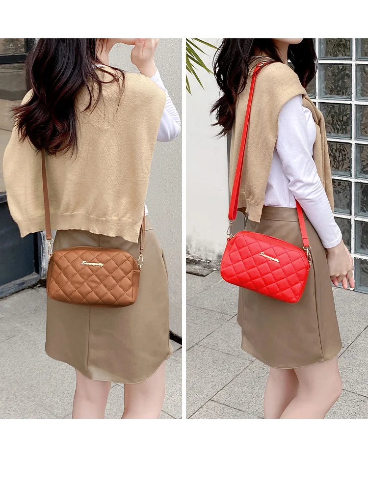 1PCS Spring Models Women's Versatile Crossbody Bag Simple Casual Large Capacity High Quality Sense of Shoulder Bag