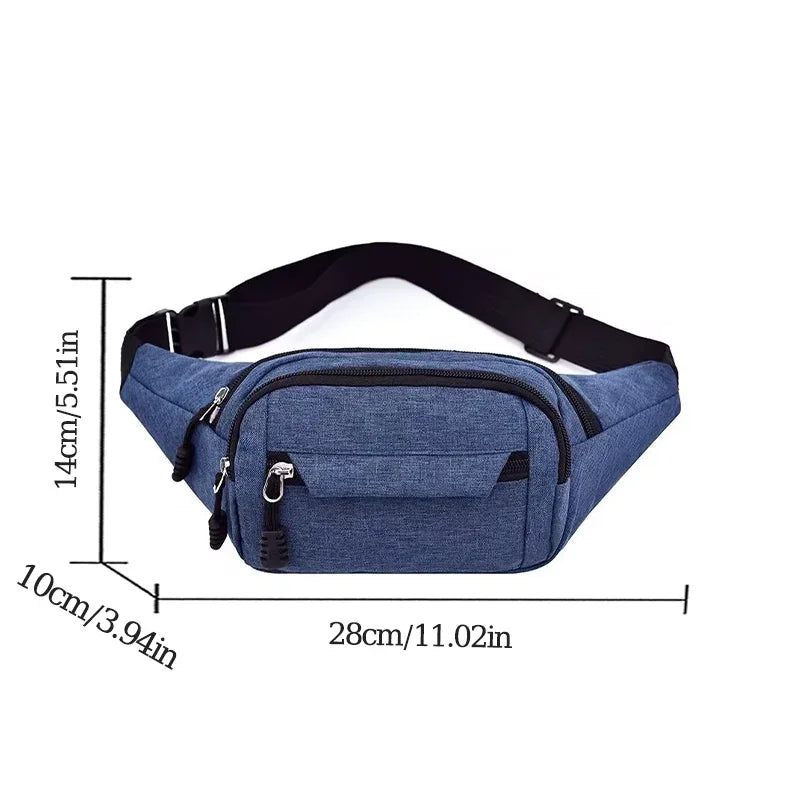 2024 Mobile Waist Bag for Men Women Multifunctional Large Capacity Belt Bag Anti Splash Wear-resistant Construction Site Pochete