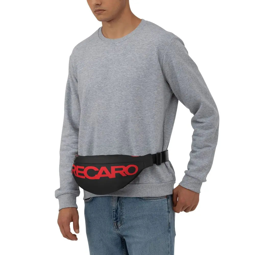 Casual Recaro Houndstooth Fanny Pack for Traveling Women Men Sling Crossbody Waist Bag Phone Money Pouch