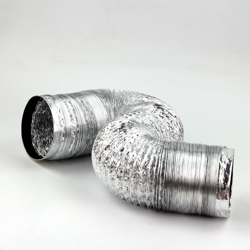 80/100/120/150/200 mm Encrypted Aluminum Foil Ventilation Pipe Scalable Smoke Tube Kitchen Outlet Bathroom Exhaust Fan Hose