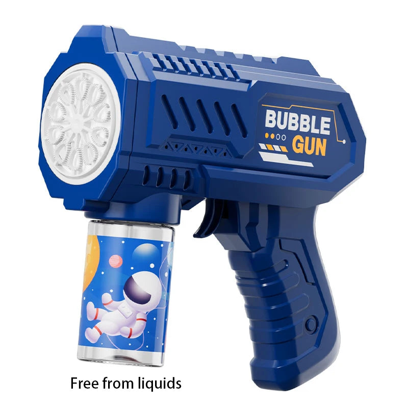 Astronaut Electric Bubble Gun Kids Toy Bubbles Machine Automatic Soap Blower with Light Summer Outdoor Party Games Children Gift