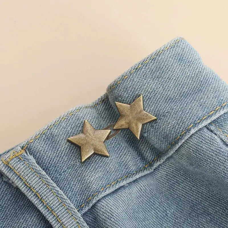 1Pcs Adjustable Clips for Pants Fastener Pants Pin Retractable Button Loose Button for Waist for Jeans Perfect Fit Reduce Waist