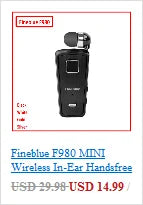 2022 Fineblue F520 Mini Wireless Earphone Bluetooth 5.3 Retractable Portable Headset Calls Remind Vibration Sport Run Headphone