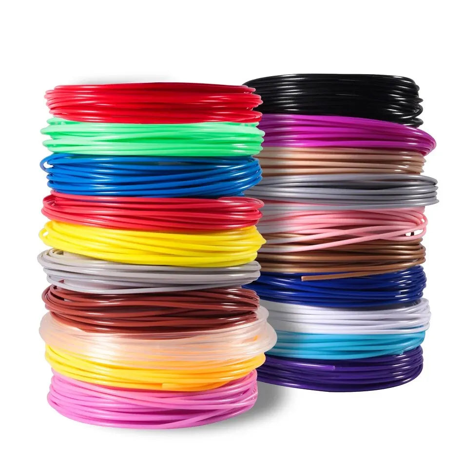 5M 5/10/20 Colors 3D Pen Refills Pla 3D Pen Printing Cables Filament Printing Materials High Precision Printer Cable Mate