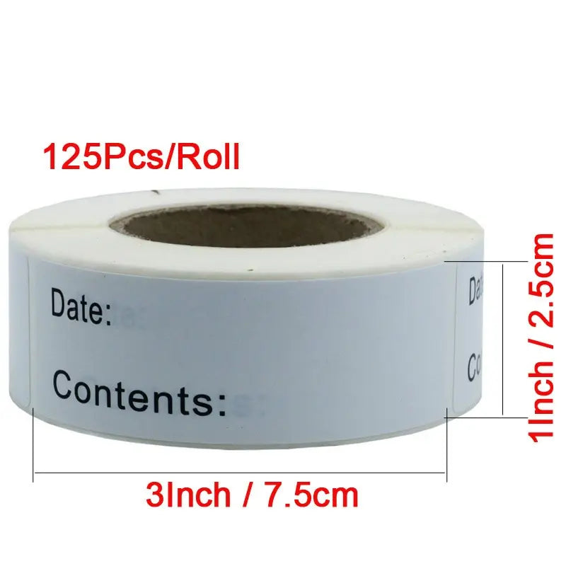 1 Roll Of Date Labels Stickers For Food Storage Labels Date Content Home Kitchen Packaging Condiments Mark Date Stickers Labels