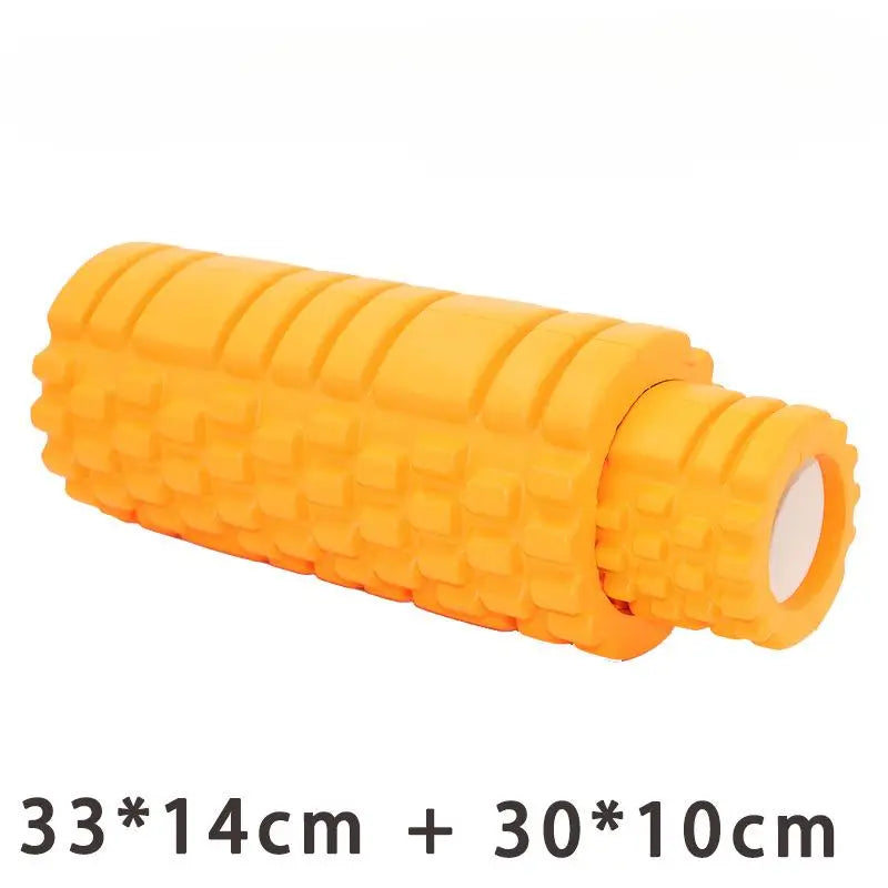 33cm EVA 2-In-1 Hollow Wolf Tooth Shaped Yoga Column Hollow Foam Roller Balance Bar Pilates Yoga Column Set