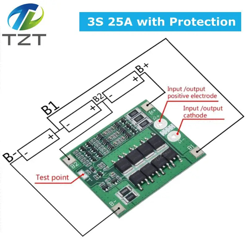 3S/4S 40A 60A Li-ion Lithium Battery Charger Protection Board 18650 BMS For Drill Motor 11.1V 12.6V/14.8V 16.8V Enhance/Balance