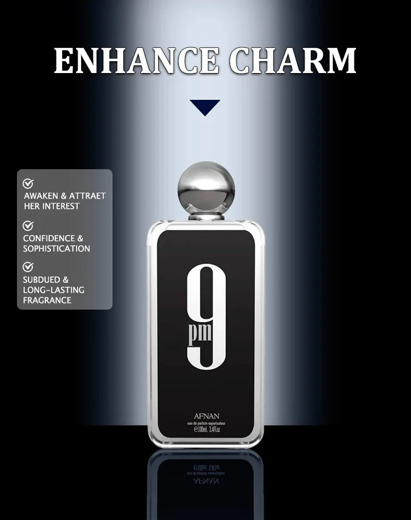 3.4 Oz /100ml 9PM 9AM Original Neutral Persistent Charming Charm Wood Tone Solemn Gorgeous Hair Body Perfume Spray Female Male