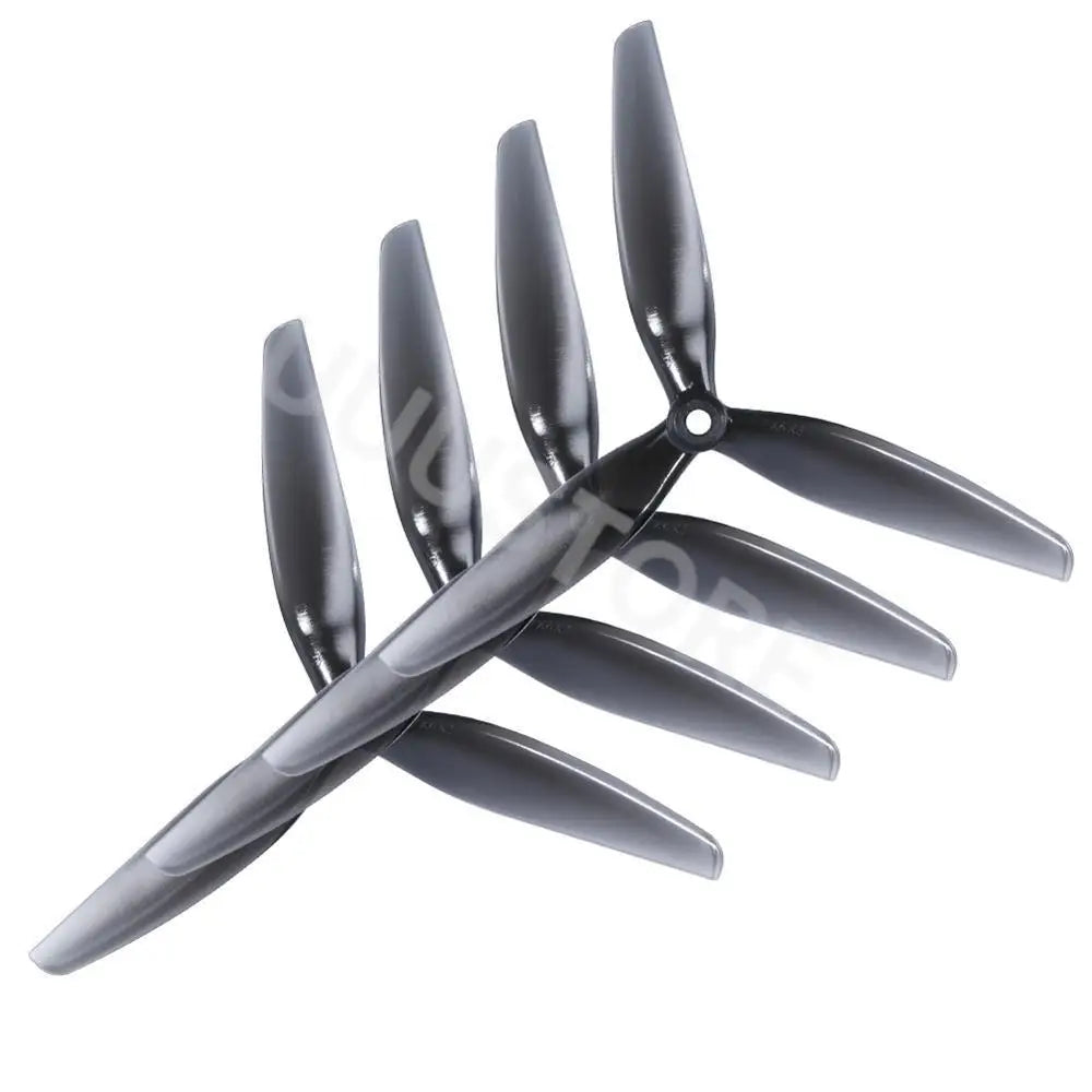 4PCS HQProp 7X4X3 7040 7inch 3 blade/tri-blade Propeller Light Grey (2CW+2CCW) Poly Carbonate for FPV RC Drone