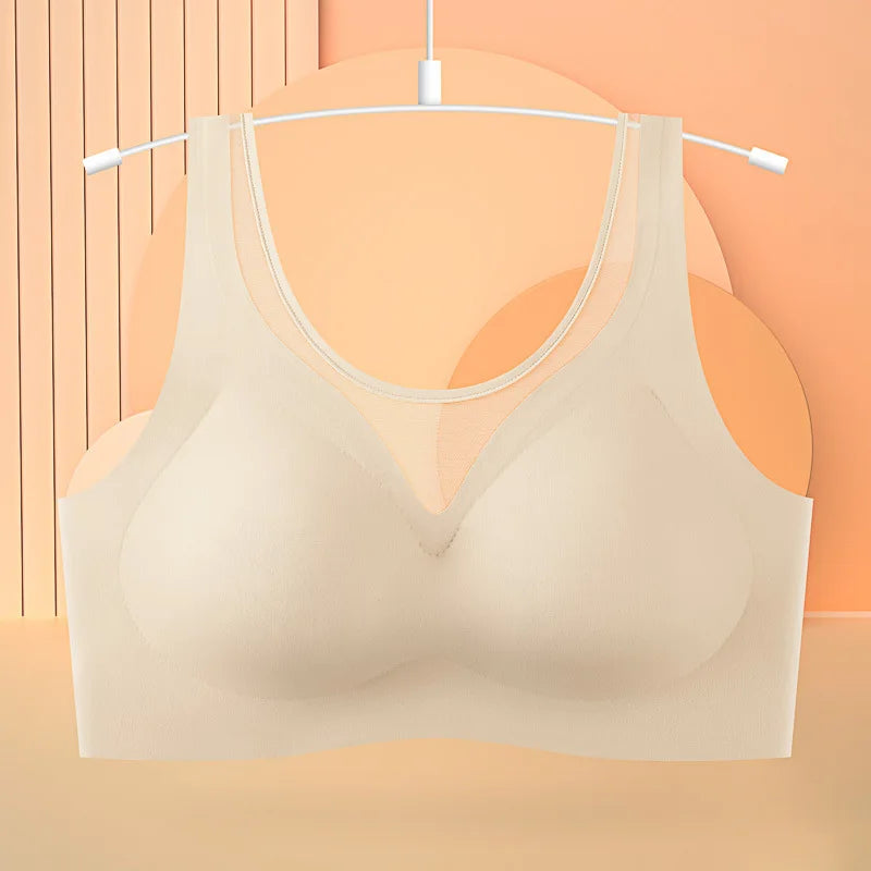 1pcs Women's Bra No Trace Breathable Bra No Steel Ring Breathable Comfortable Large Size Underwear Vest Bralette