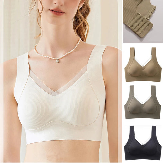 1pcs Women's Bra Breathable Gather Together No Trace Bra No Steel Ring Comfortable Large Size Underwear Vest Sport Bralette