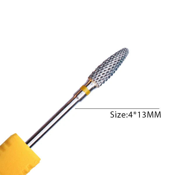 1pc Carbide Tungsten Nail Drill Bit Rotate Burr Milling Nail Cutter Bits Electric Drill Machine For Manicure Pedicure Tools